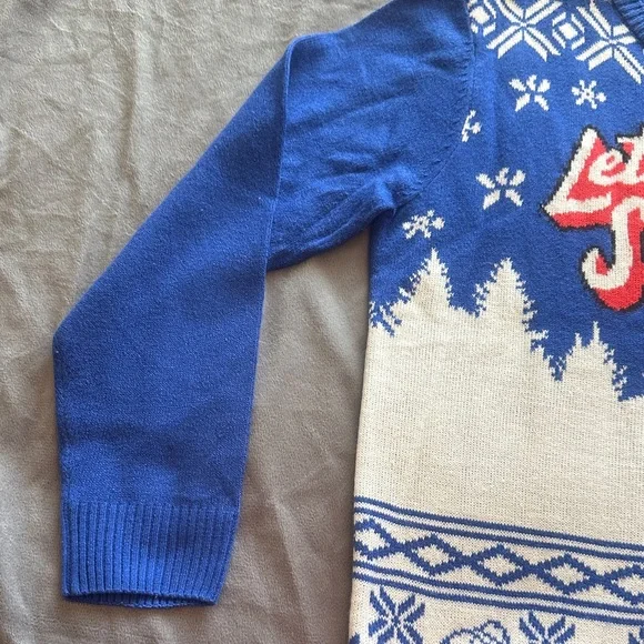 H&M Blue and White Snoopy Holiday Sweater - Picture 3 of 7